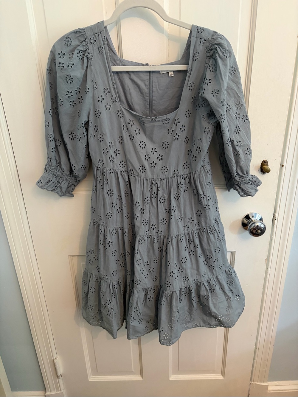 Madewell Light Gray Dress with Scoop Neck